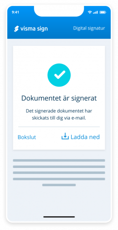 signera med telefonen